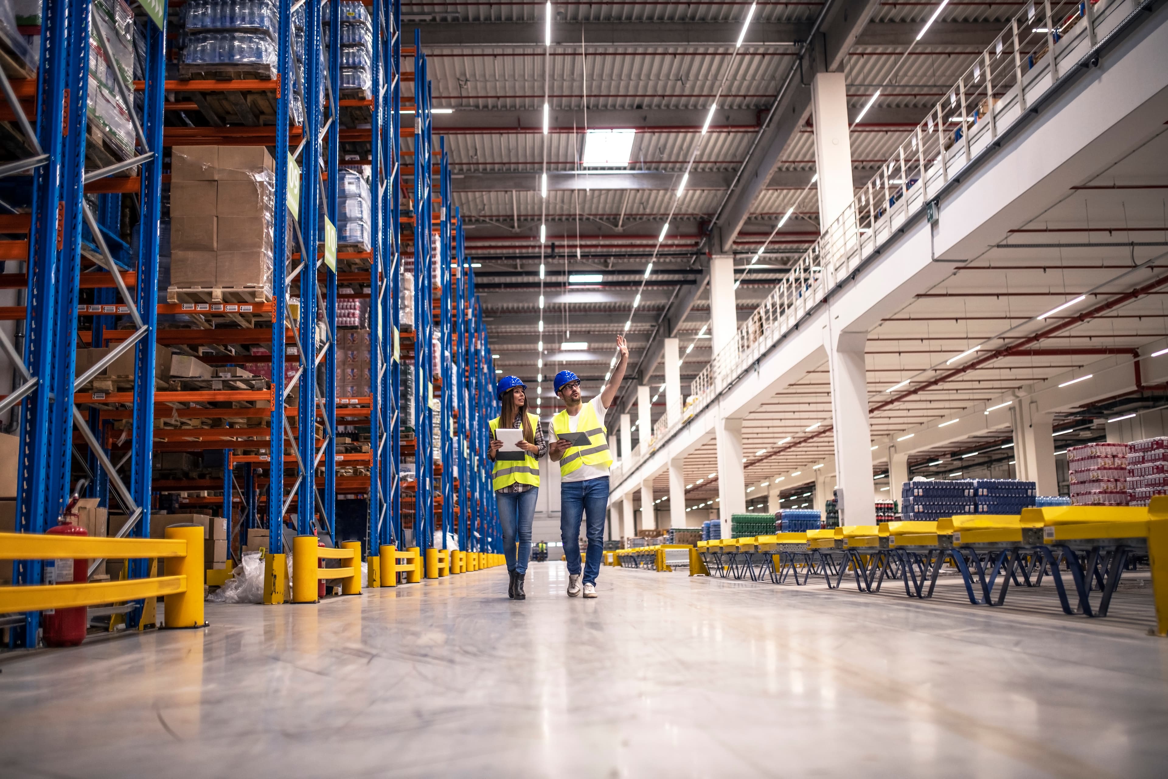Distribution warehouse interior